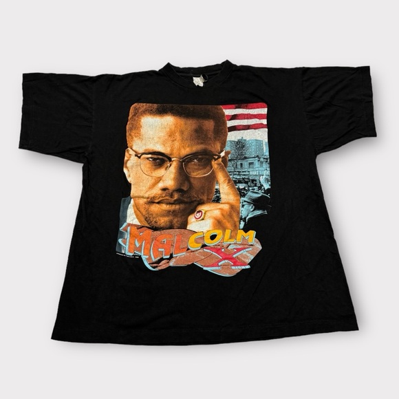 Vintage 90’s Malcom X Rap Tee - Picture 1 of 8